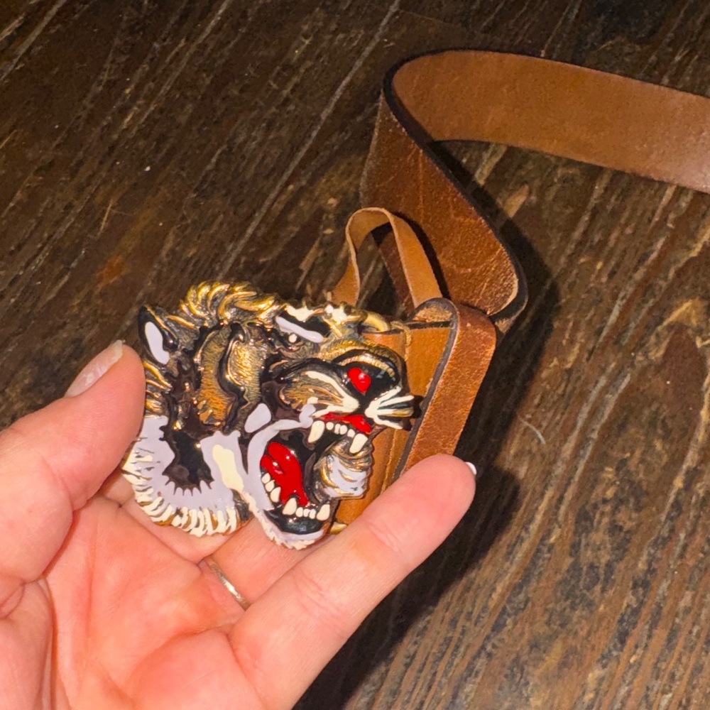 Gucci Tan Leather Belt